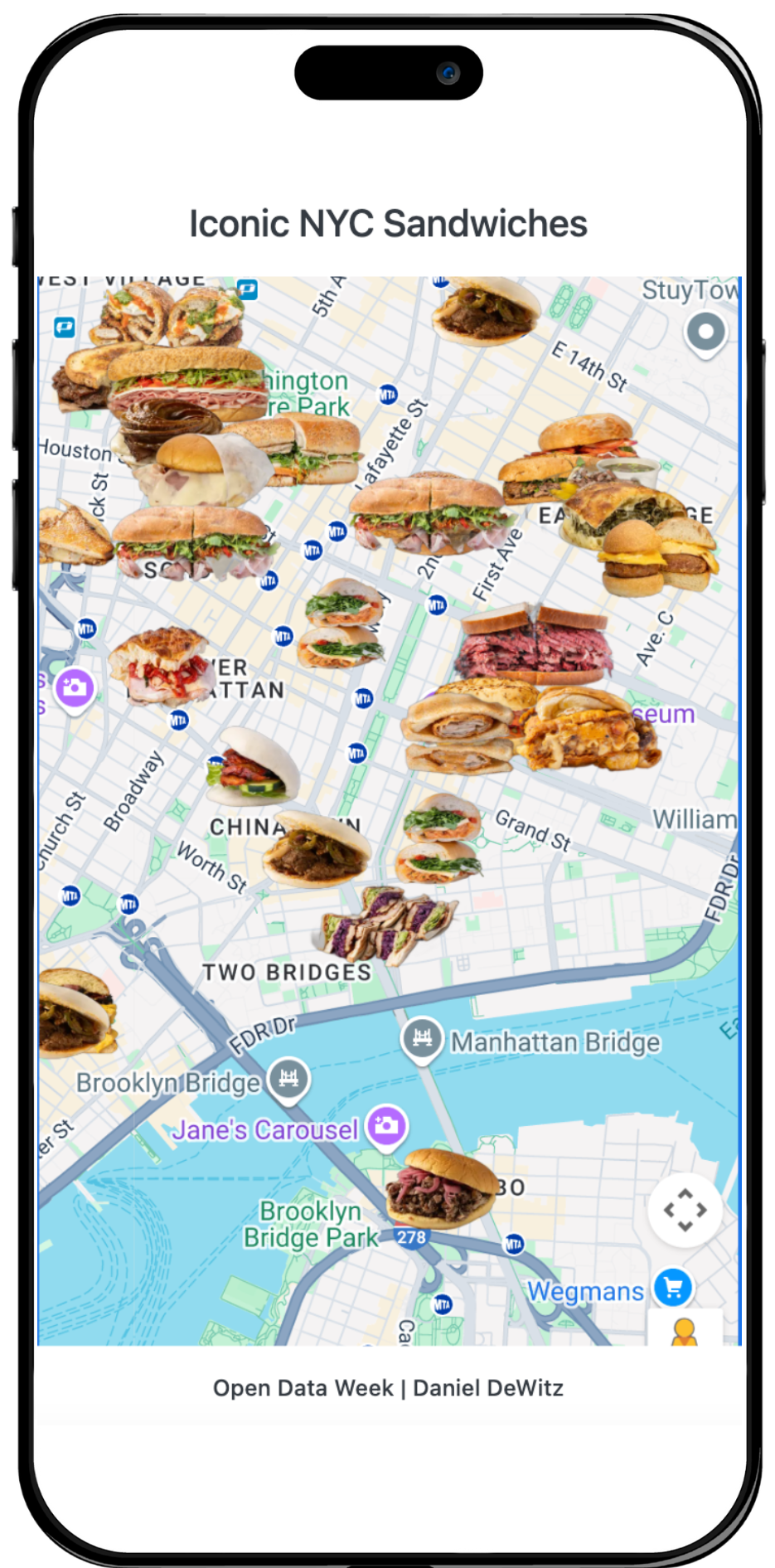 Sandwich Map Screenshot
