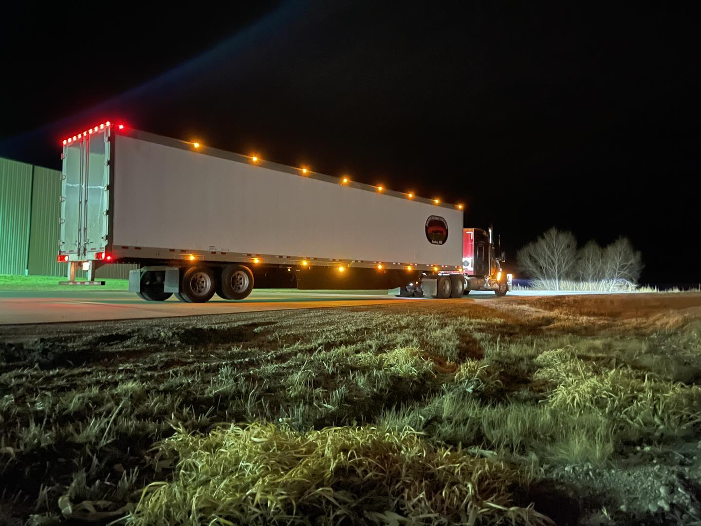 Grover dry van at night