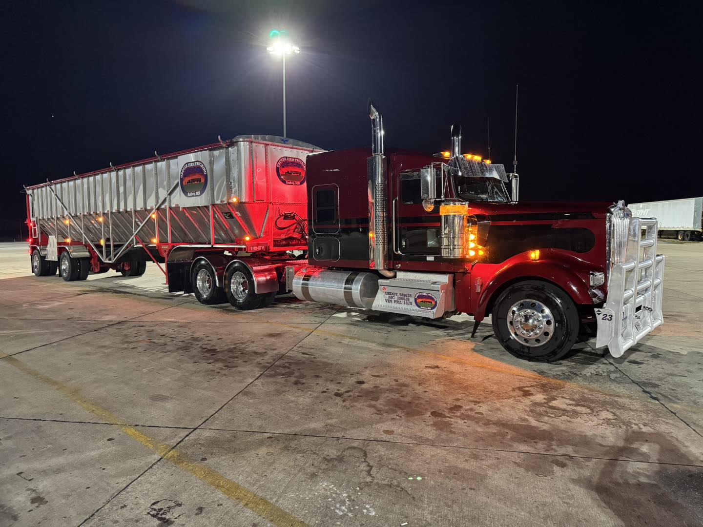 Grover Transport tanker truck and trailer